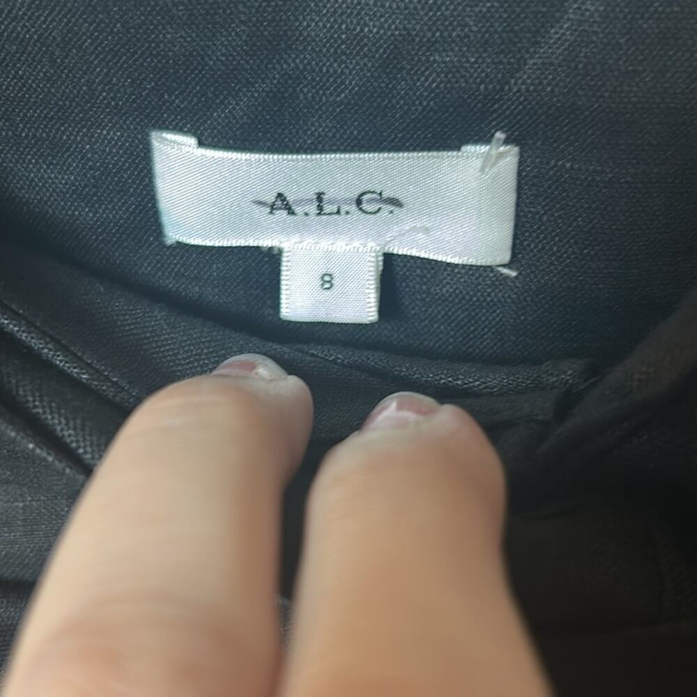 NEW A.L.C. Heather black linen eyelet hi lo skirt - Picture 15 of 15